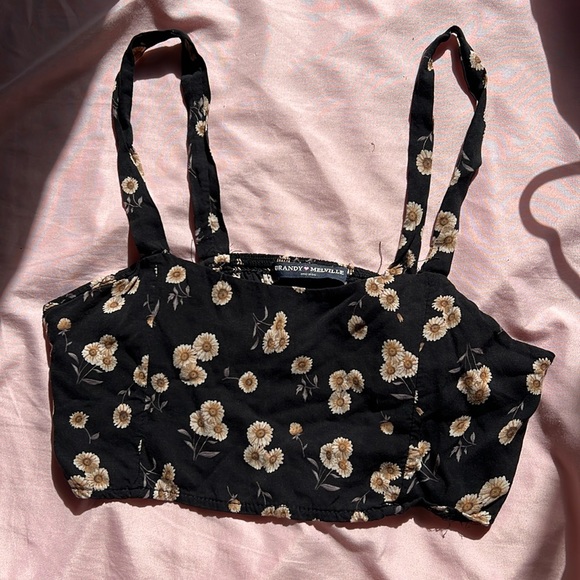 Brandy Melville Sunflower Cropped Tank Top - Picture 1 of 5